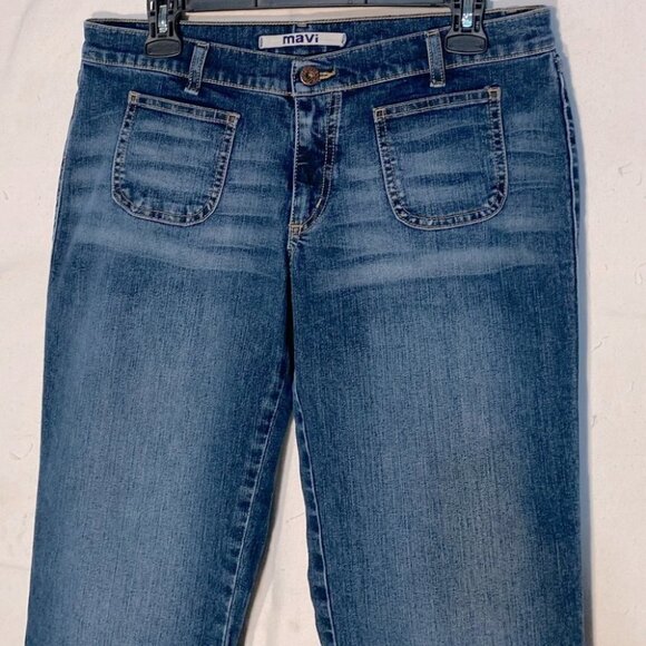 Vintage Mavi Med Wash Bootcut Jeans Hipster Pant Y2k Low Rise Jeans 32 - Picture 3 of 12